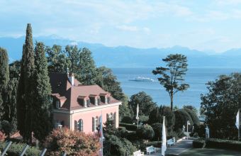 The Olympic Museum overlooks Lac Leman